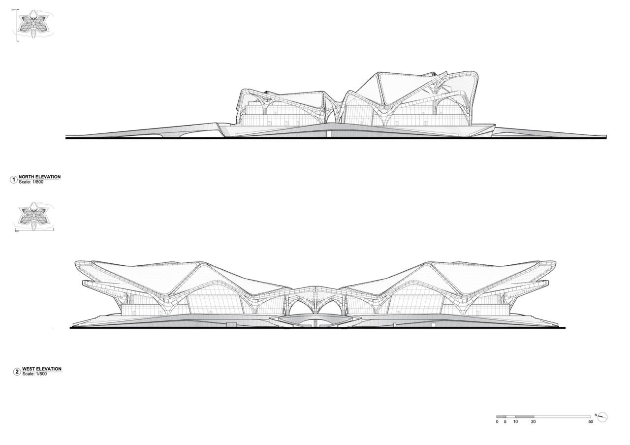 BIM建筑|珠海金湾市民艺术中心 / 扎哈·哈迪德建筑事务所
