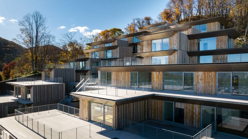 BIM建筑|隈研吾在山坡上设计住宅区