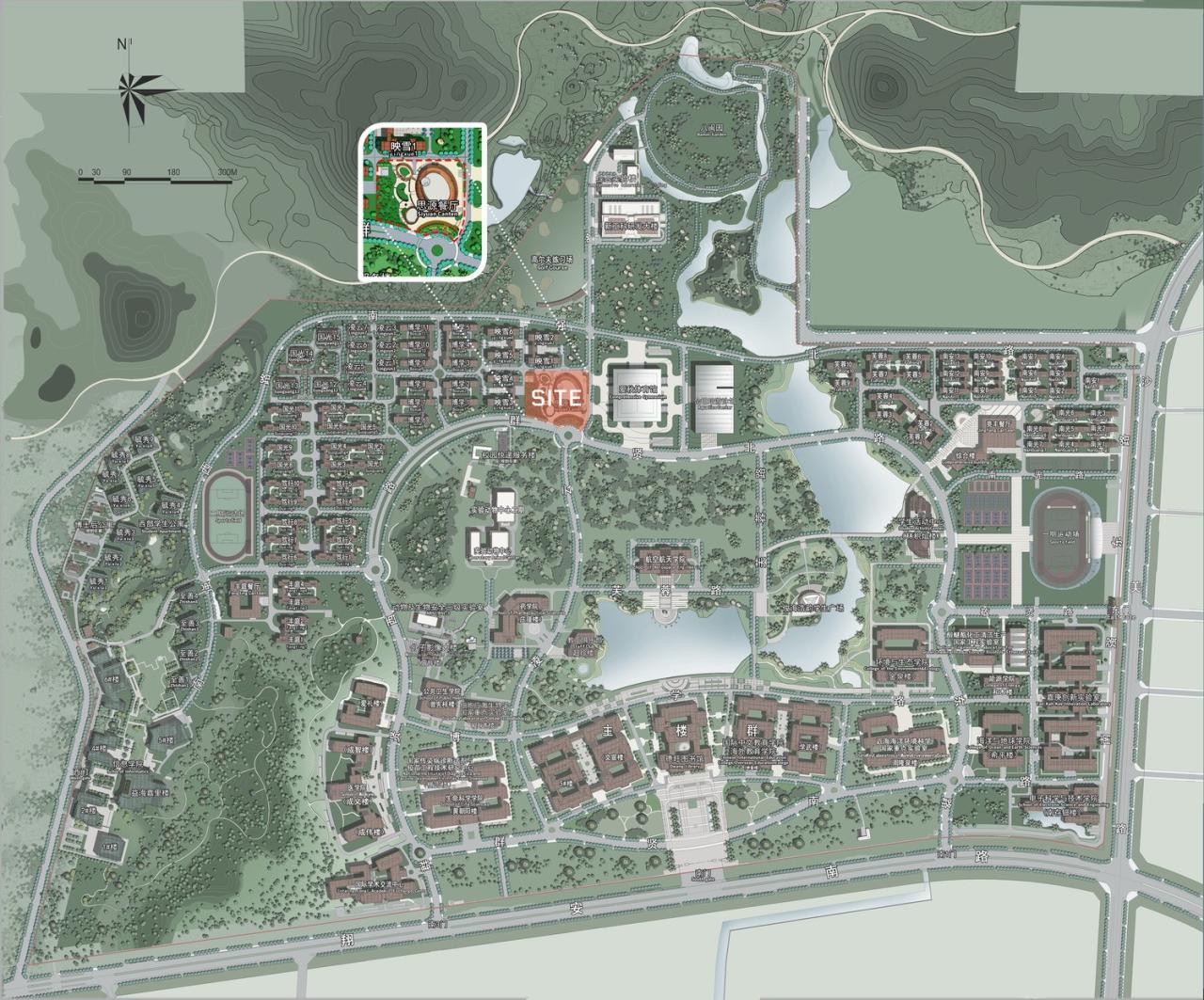 BIM建筑|厦门大学翔安校区中部学生食堂（思源餐厅）/ 厦门大学建筑设计研究院有限公司（AUAD）