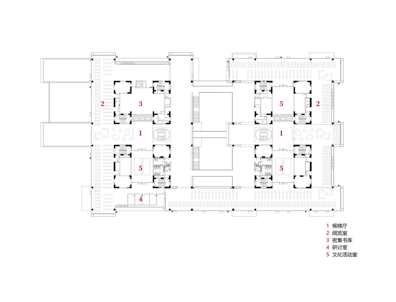 BIM建筑|中国民航大学宁河校区图书馆 / 同济原作工作室