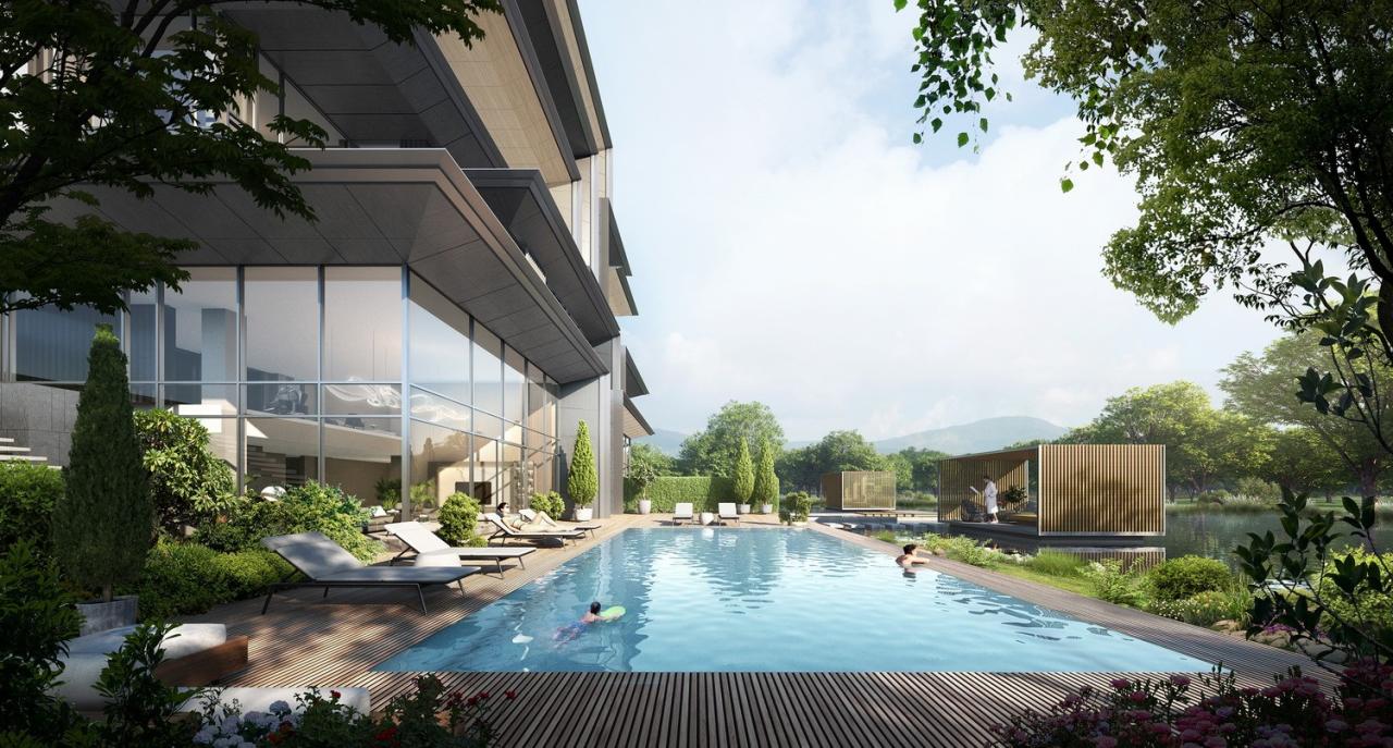 BIM建筑|成都麓湖黑石岛：垂直五连墅 / 孟凡浩-line+建筑事务所