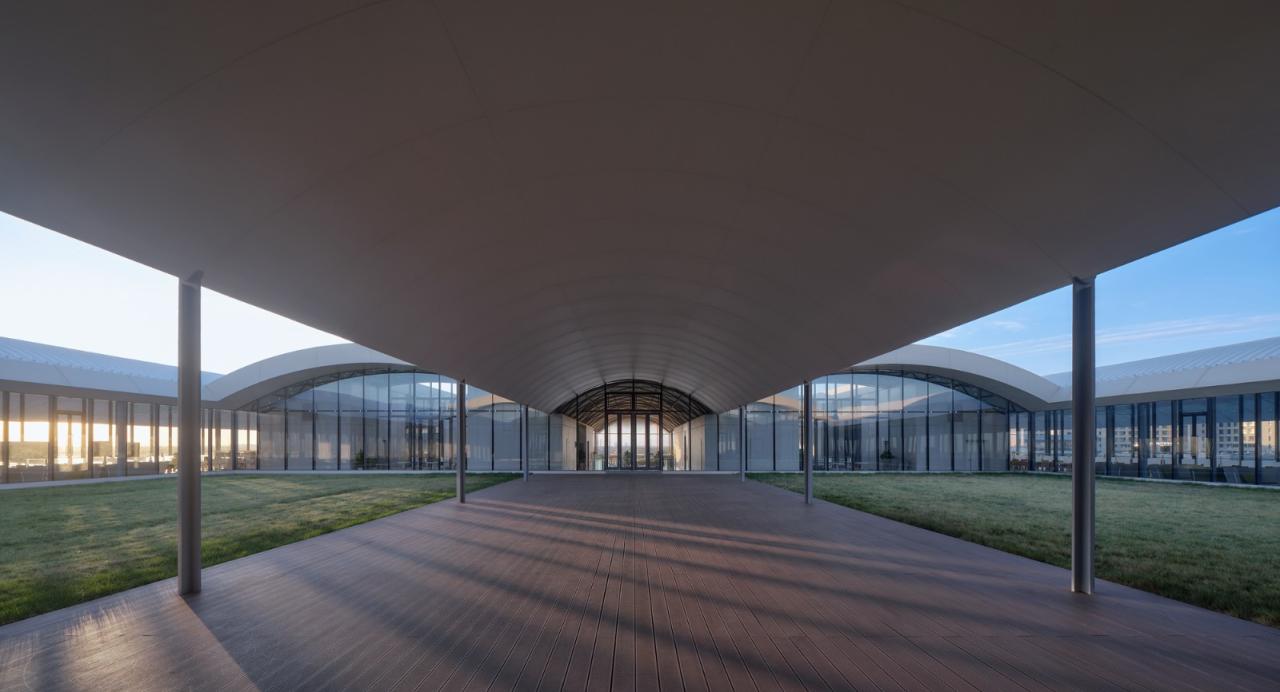 BIM建筑|中国民航大学宁河校区图书馆 / 同济原作工作室