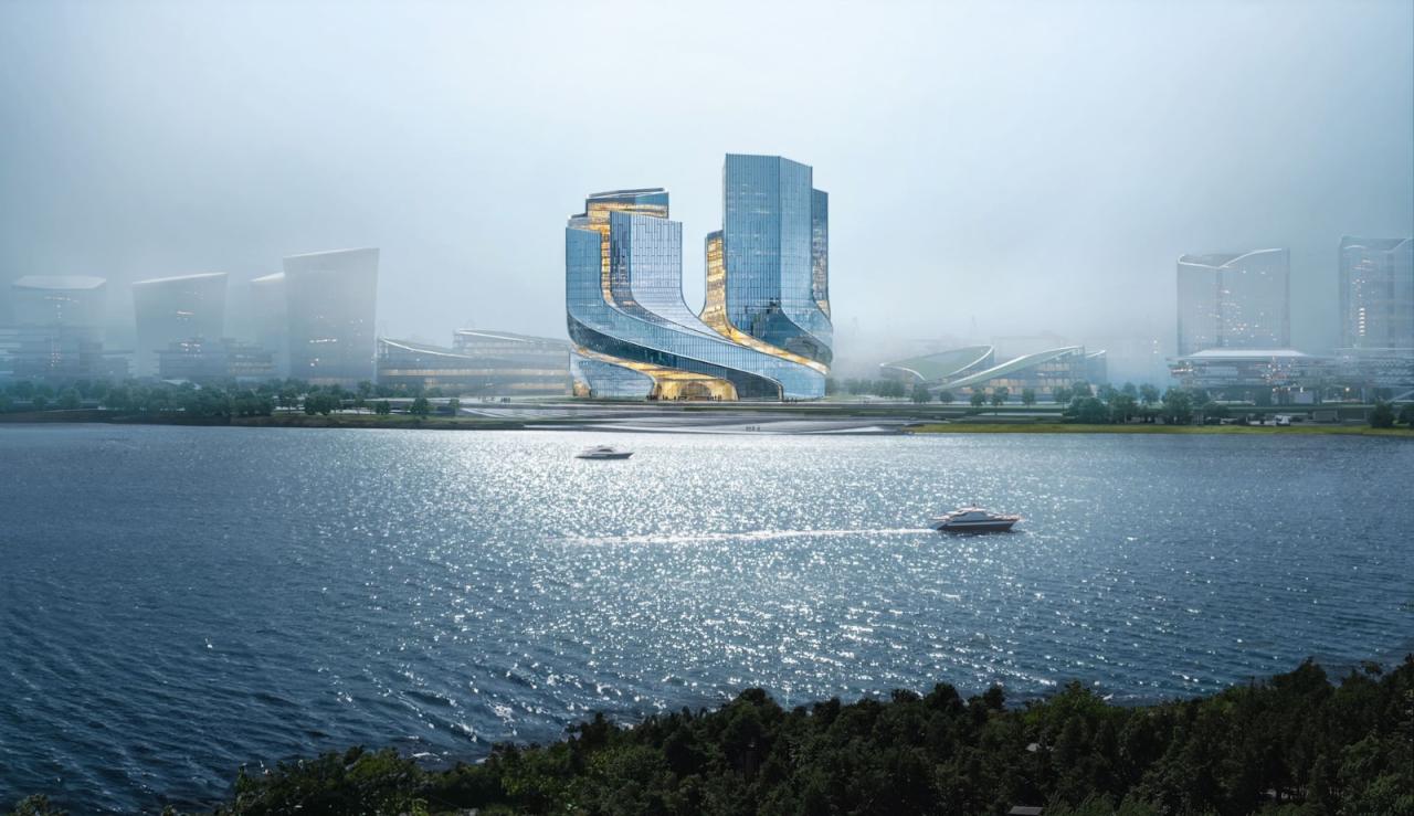 BIM建筑|螺旋大楼：‘腾讯深圳新总部’设计竞赛 / 奥雷·舍人