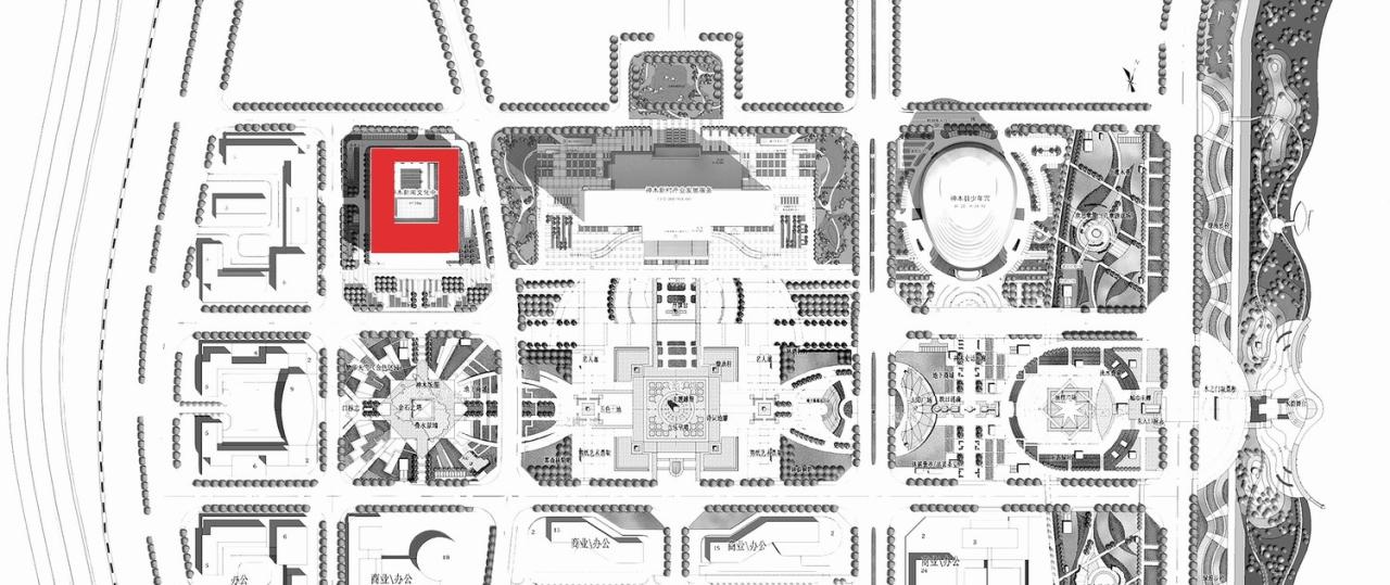 BIM建筑|神木新闻文化中心 / 中科院建筑设计研究院有限公司