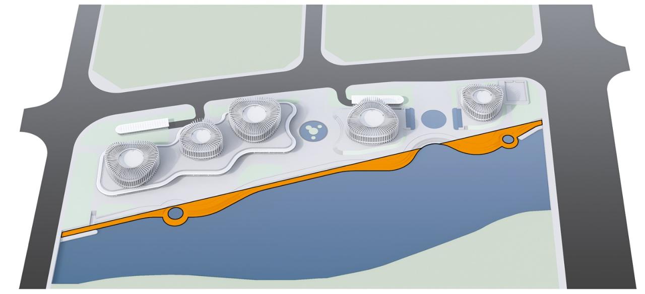 BIM建筑|兰花阁：九流渡滨河艺术街区 / UUA建筑师事务所