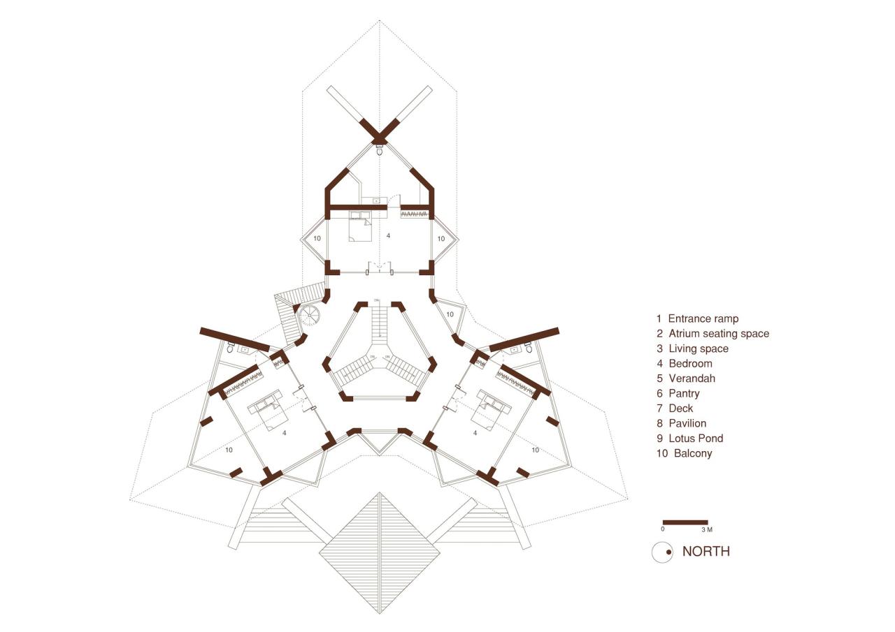 BIM建筑|山尘之宅 / Mahesh Naik