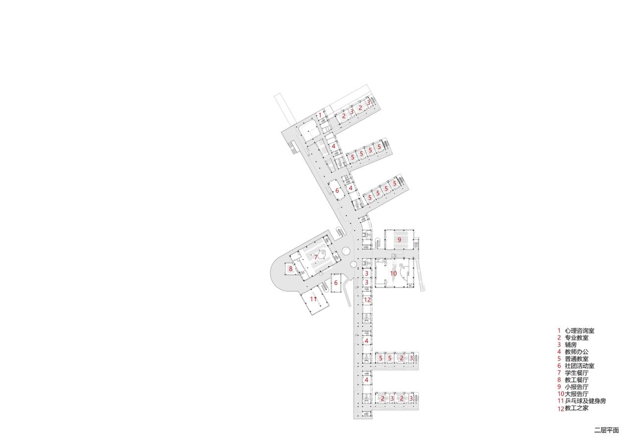 BIM建筑|南通市能达中学 / 九城都市建筑