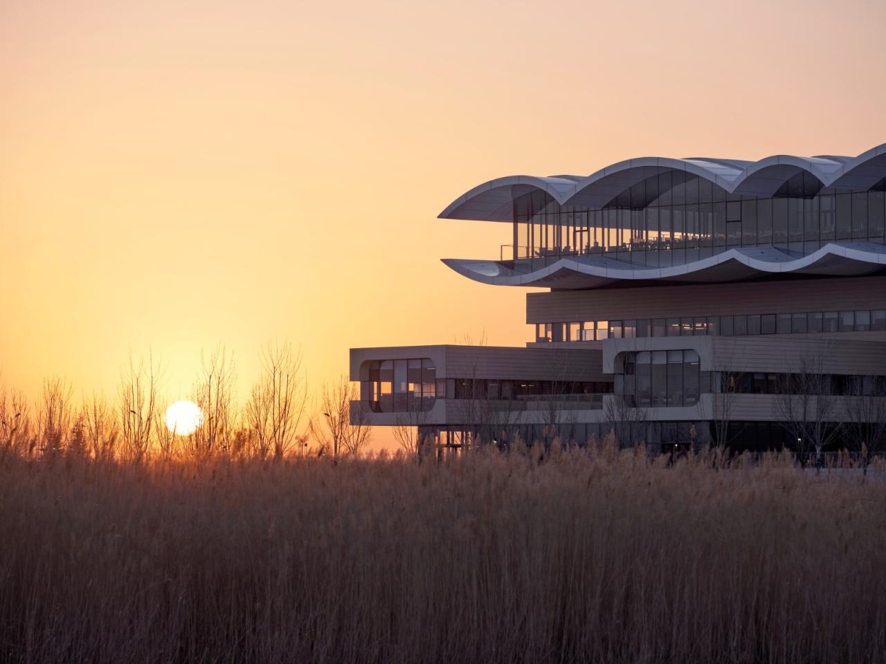 BIM建筑|中国民航大学宁河校区图书馆 / 同济原作工作室