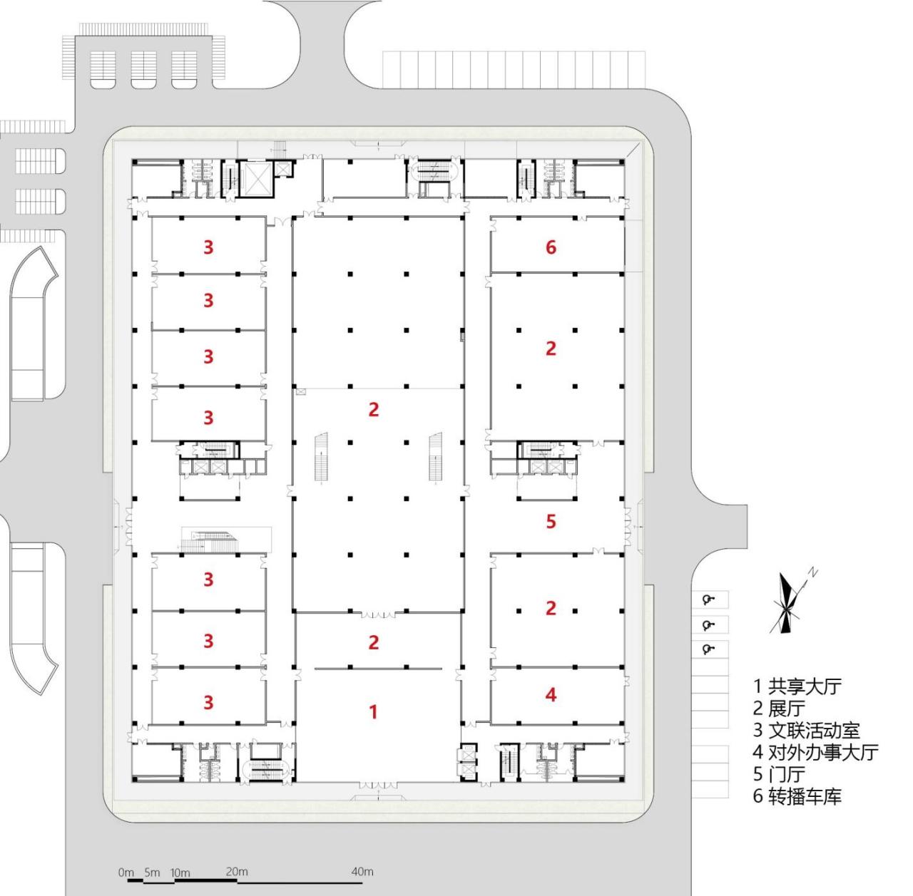 BIM建筑|神木新闻文化中心 / 中科院建筑设计研究院有限公司