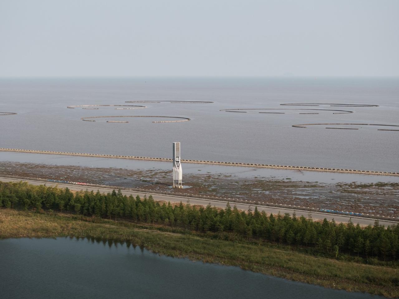 BIM建筑|扭转塔和螺旋站，上海海上的生态基础设施 / HCCH合尘建筑