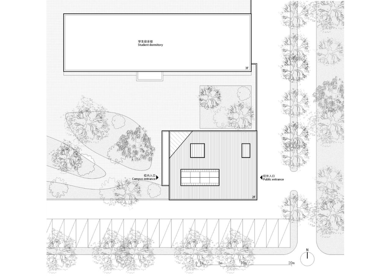 BIM建筑|陕西希望工程校园图书馆2.0 / 垣建筑