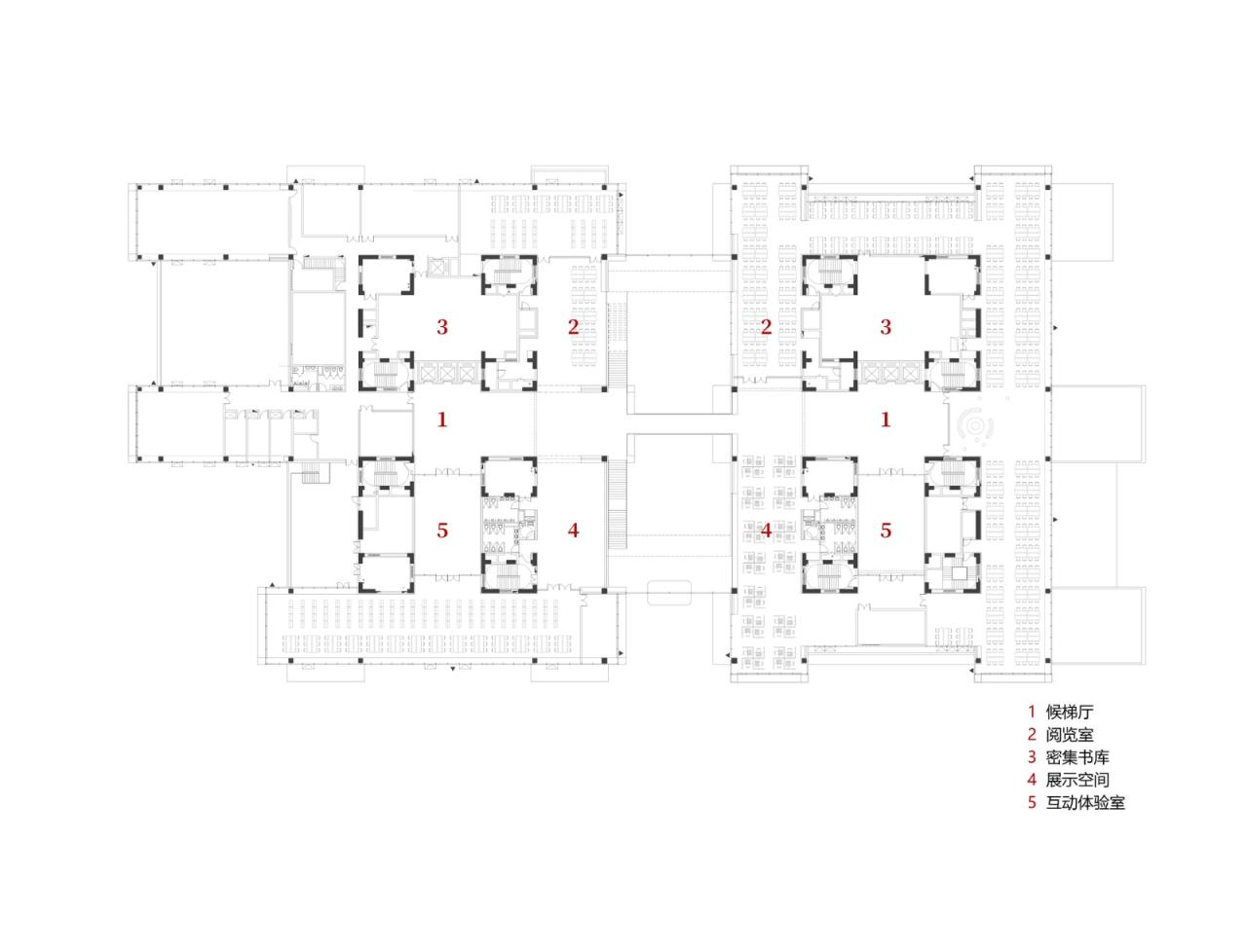 BIM建筑|中国民航大学宁河校区图书馆 / 同济原作工作室