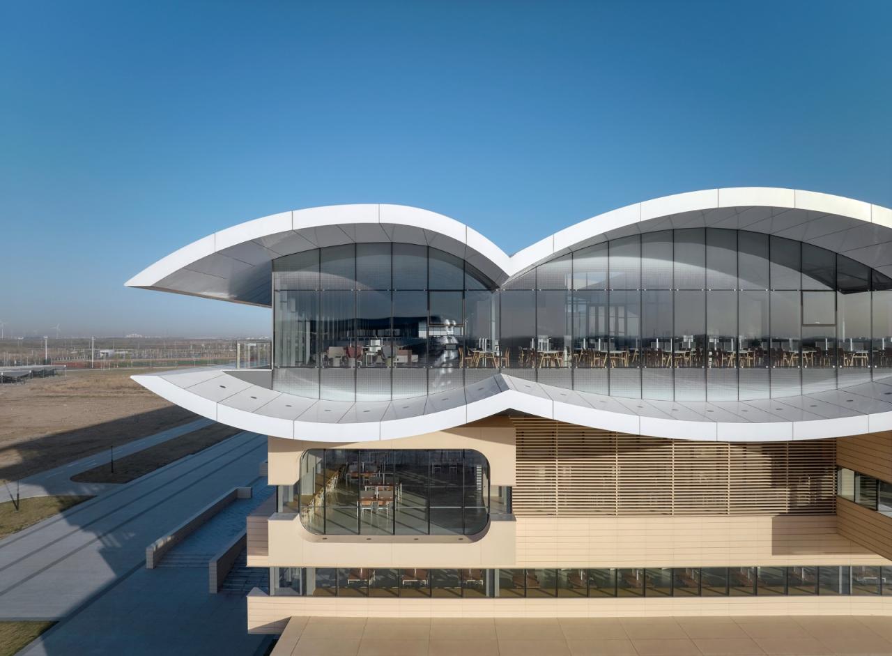 BIM建筑|中国民航大学宁河校区图书馆 / 同济原作工作室