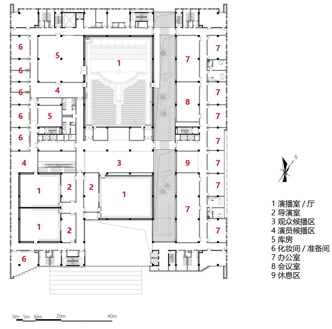 BIM建筑|神木新闻文化中心 / 中科院建筑设计研究院有限公司
