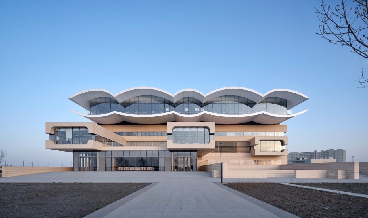BIM建筑|中国民航大学宁河校区图书馆 / 同济原作工作室