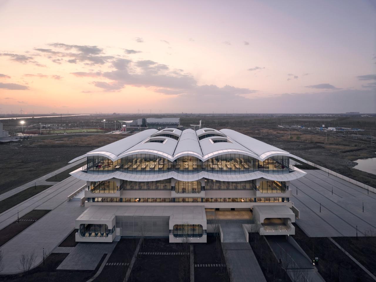 BIM建筑|中国民航大学宁河校区图书馆 / 同济原作工作室