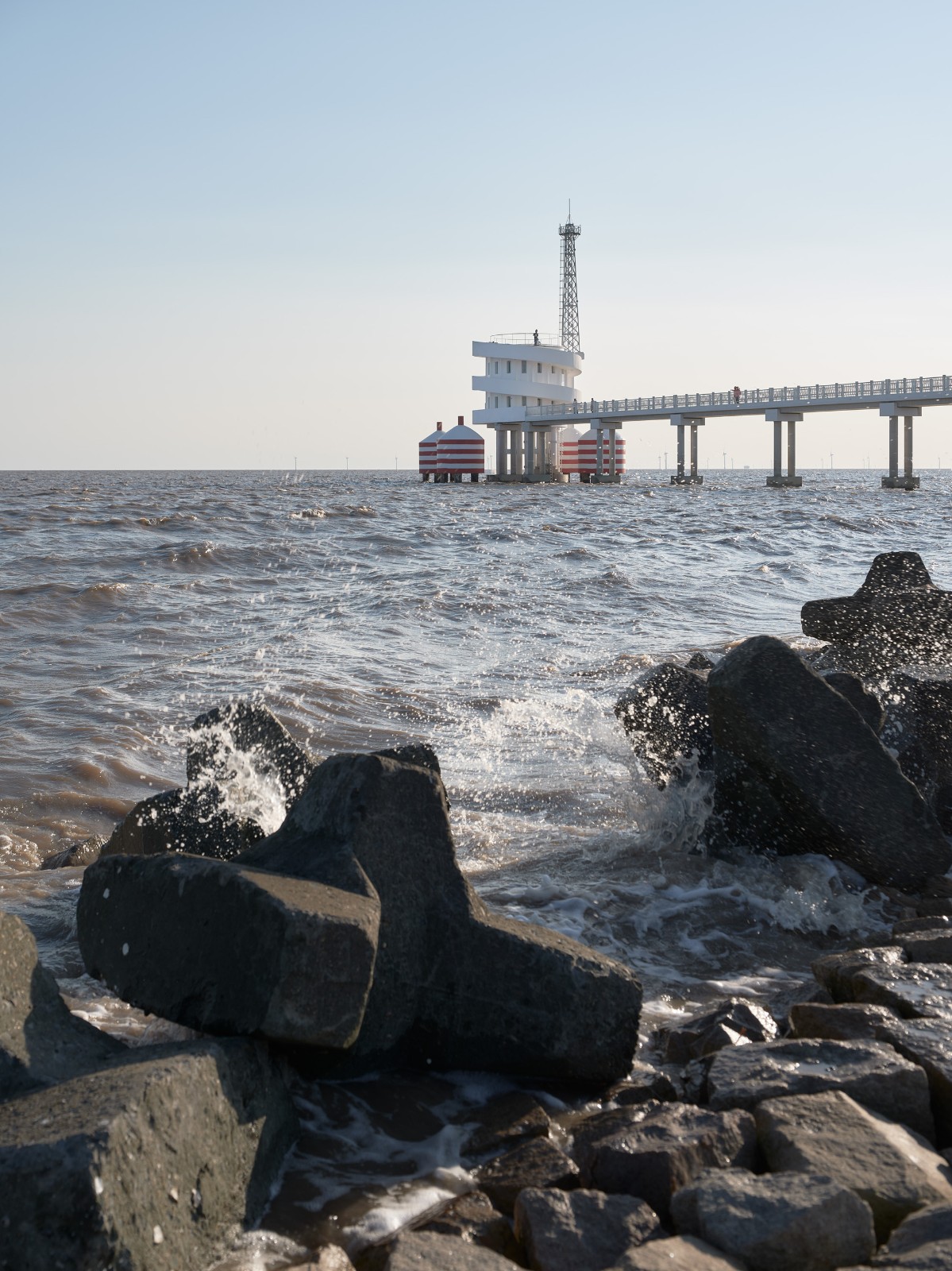 BIM建筑|扭转塔和螺旋站，上海海上的生态基础设施 / HCCH合尘建筑