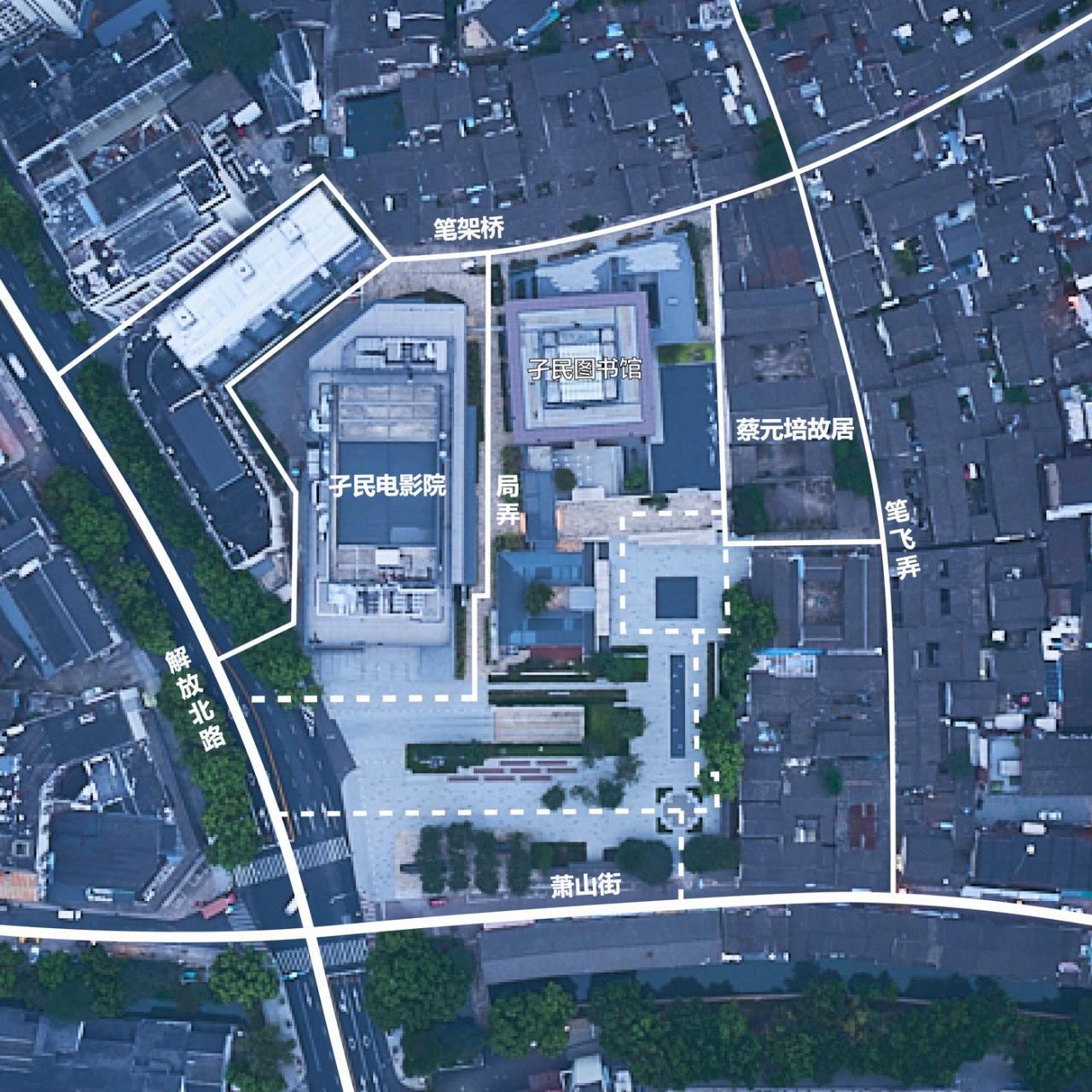 BIM建筑|蔡元培广场及孑民图书馆 / 浙江大学建筑设计研究院