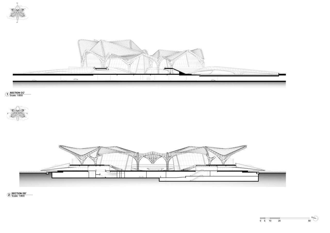 BIM建筑|珠海金湾市民艺术中心 / 扎哈·哈迪德建筑事务所