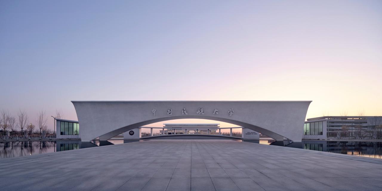 BIM建筑|中国民航大学宁河校区图书馆 / 同济原作工作室