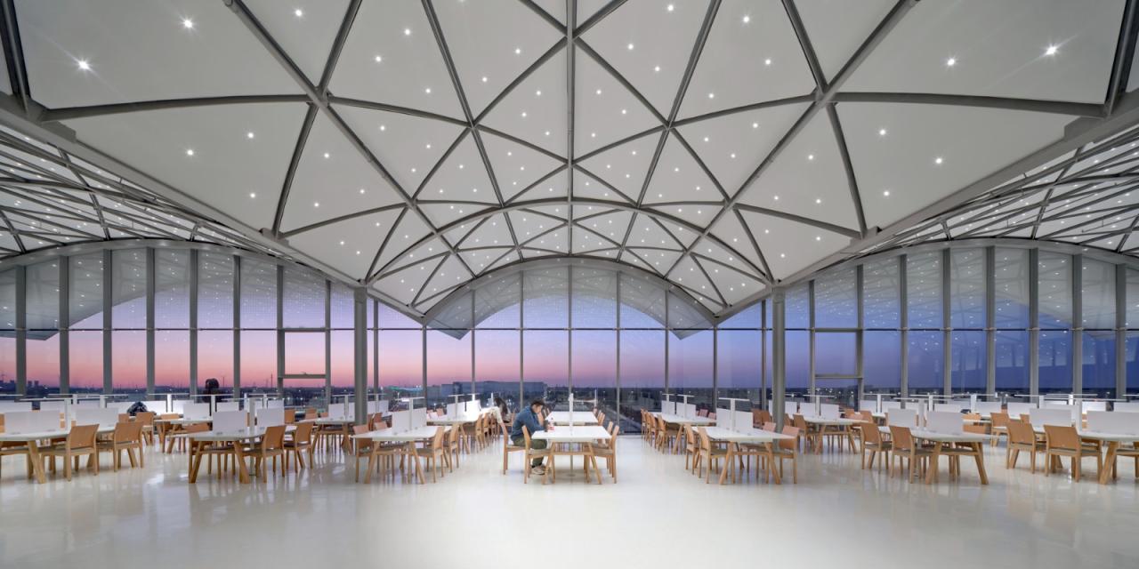 BIM建筑|中国民航大学宁河校区图书馆 / 同济原作工作室