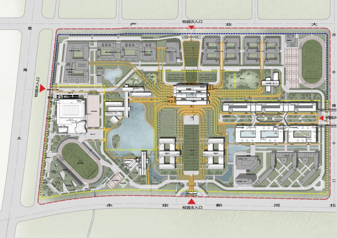 BIM建筑|中国民航大学宁河校区图书馆 / 同济原作工作室