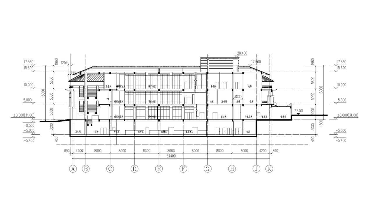 BIM建筑|厦门大学翔安校区中部学生食堂（思源餐厅）/ 厦门大学建筑设计研究院有限公司（AUAD）