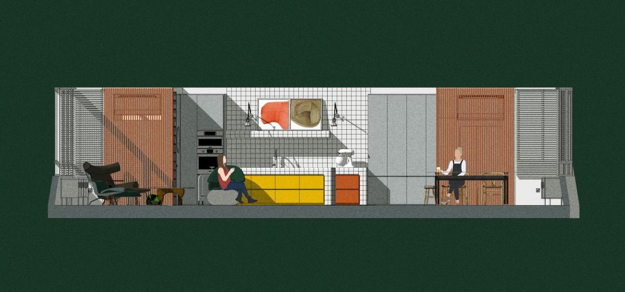 BIM建筑|灵动色彩之家：位于新加坡的粗野派公寓改造 / SPARK