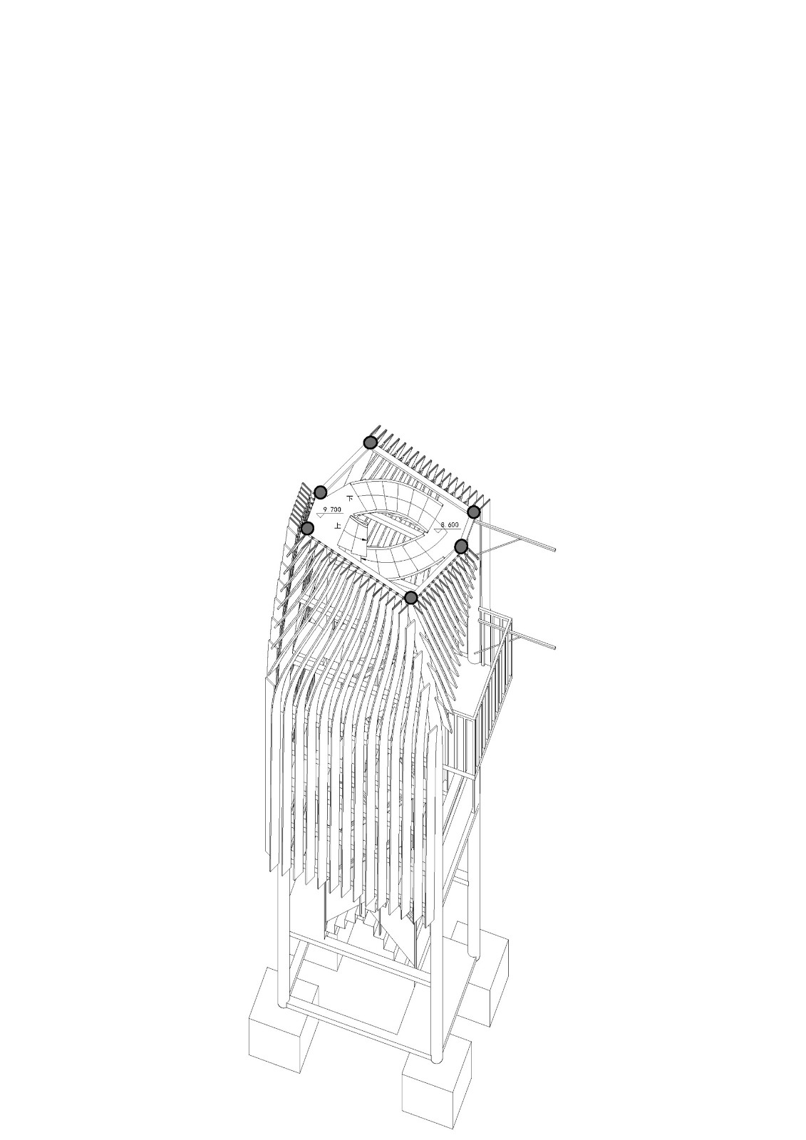 BIM建筑|扭转塔和螺旋站，上海海上的生态基础设施 / HCCH合尘建筑