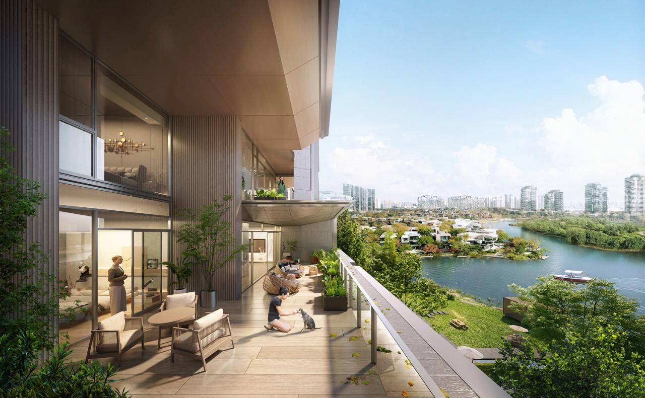 BIM建筑|成都麓湖黑石岛：垂直五连墅 / 孟凡浩-line+建筑事务所