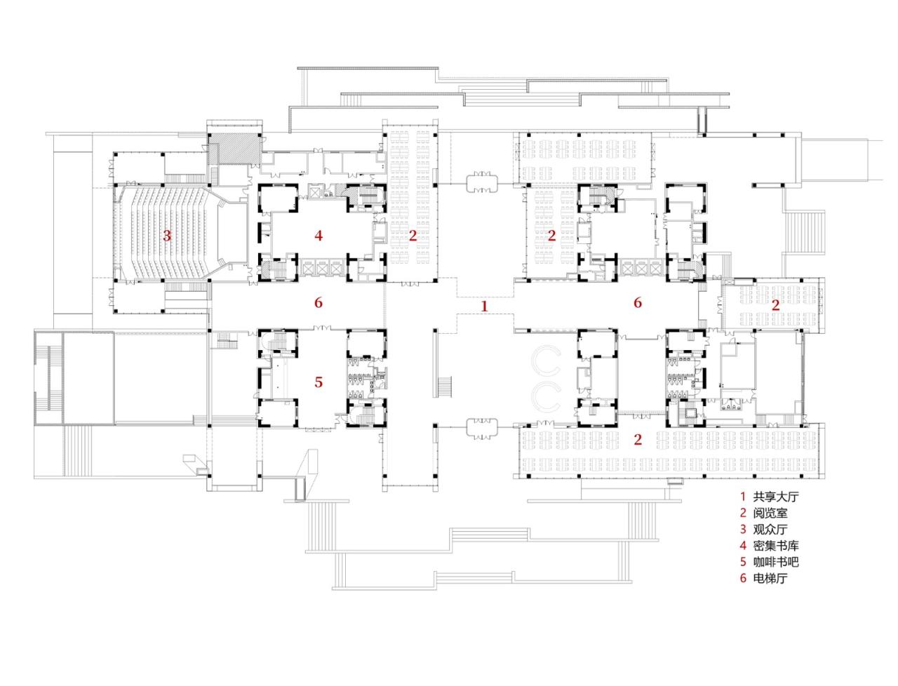 BIM建筑|中国民航大学宁河校区图书馆 / 同济原作工作室