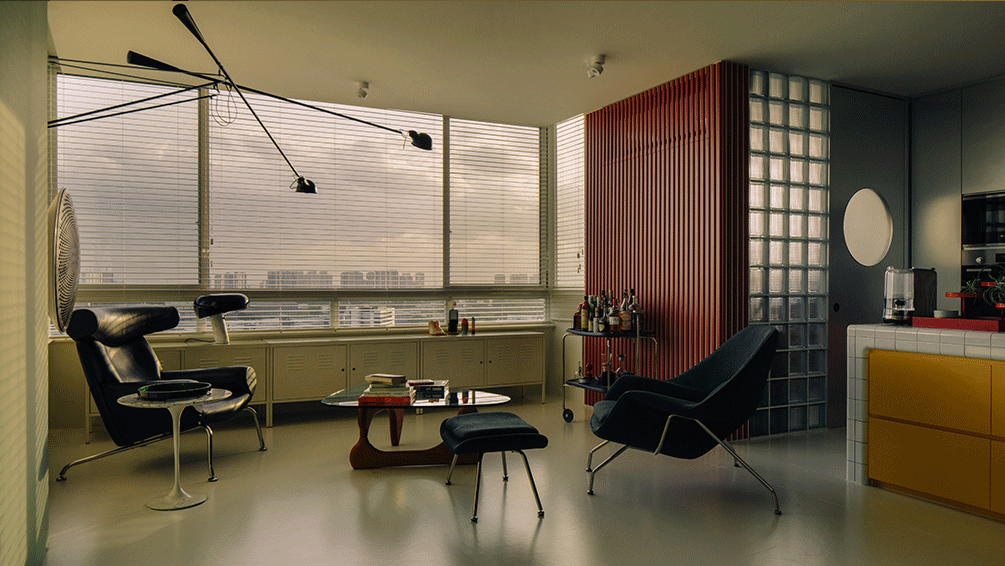 BIM建筑|灵动色彩之家：位于新加坡的粗野派公寓改造 / SPARK