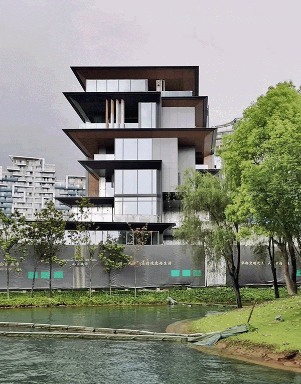 BIM建筑|成都麓湖黑石岛：垂直五连墅 / 孟凡浩-line+建筑事务所