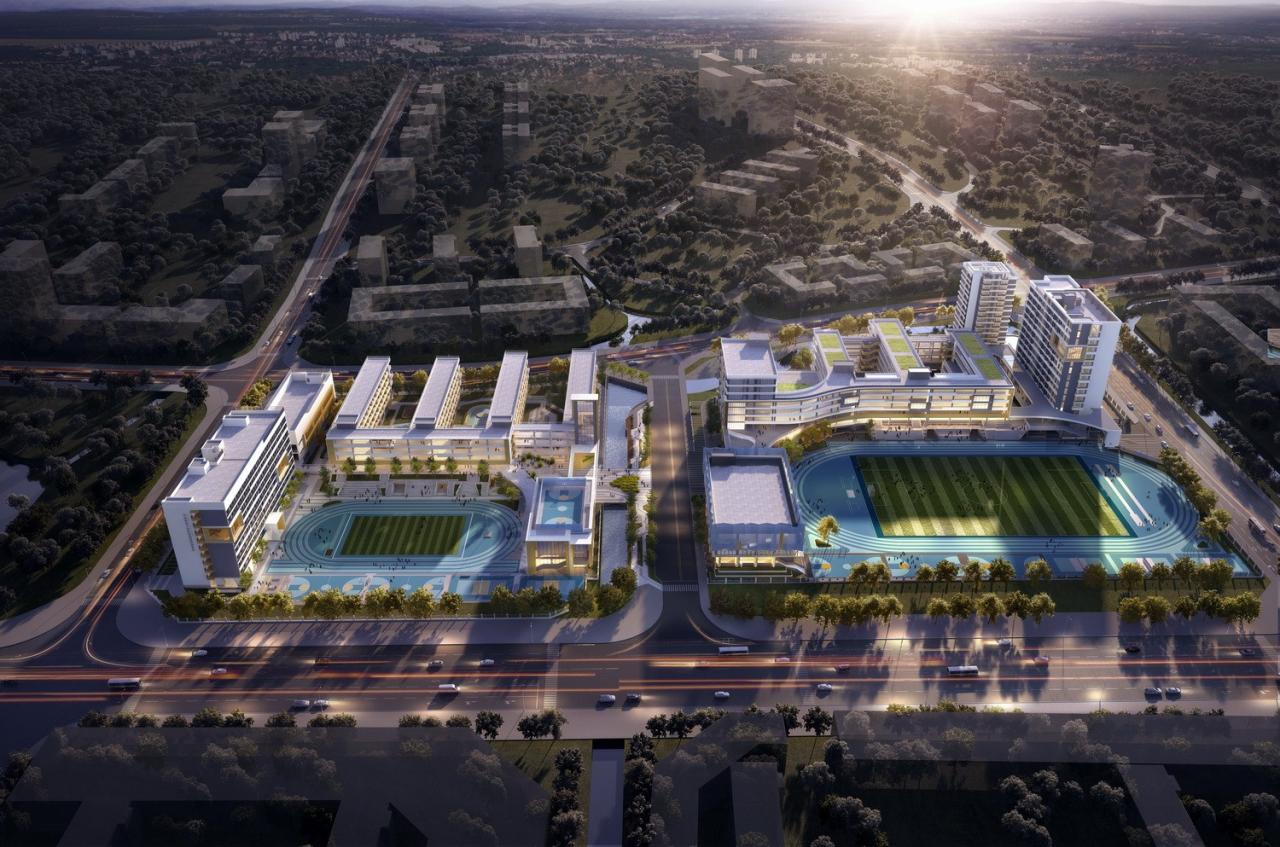 BIM建筑|绿色生态校园：华东师范大学附属顺德美的学校（二期）/ 睿住天元