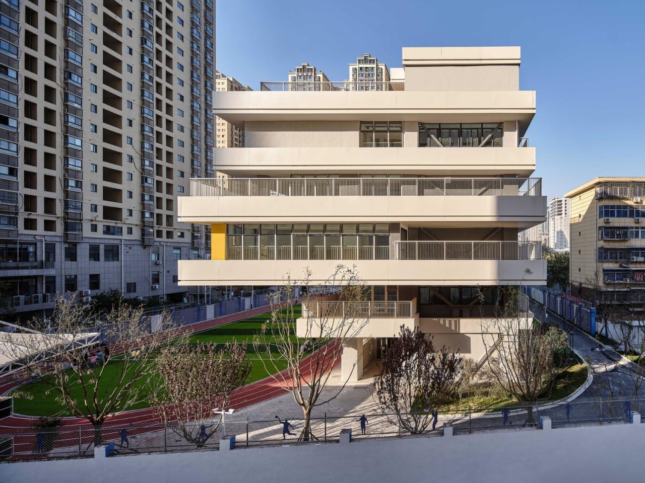 BIM建筑|西安市未央路小学综合楼 / 中国建筑西北设计研究院 屈培青工作室