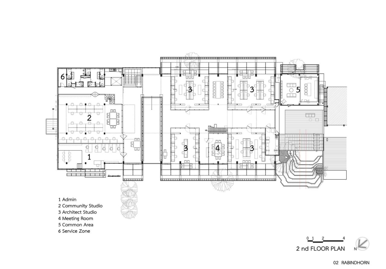 BIM建筑|建筑师们社区生活，Rabindhorn 大楼 / Arsomsilp Community and Environmental Architect