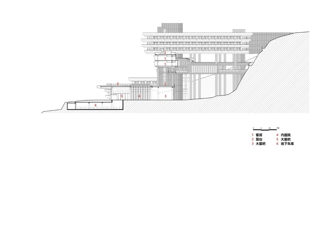 BIM建筑|徐州园博园宕口酒店 / 筑境设计
