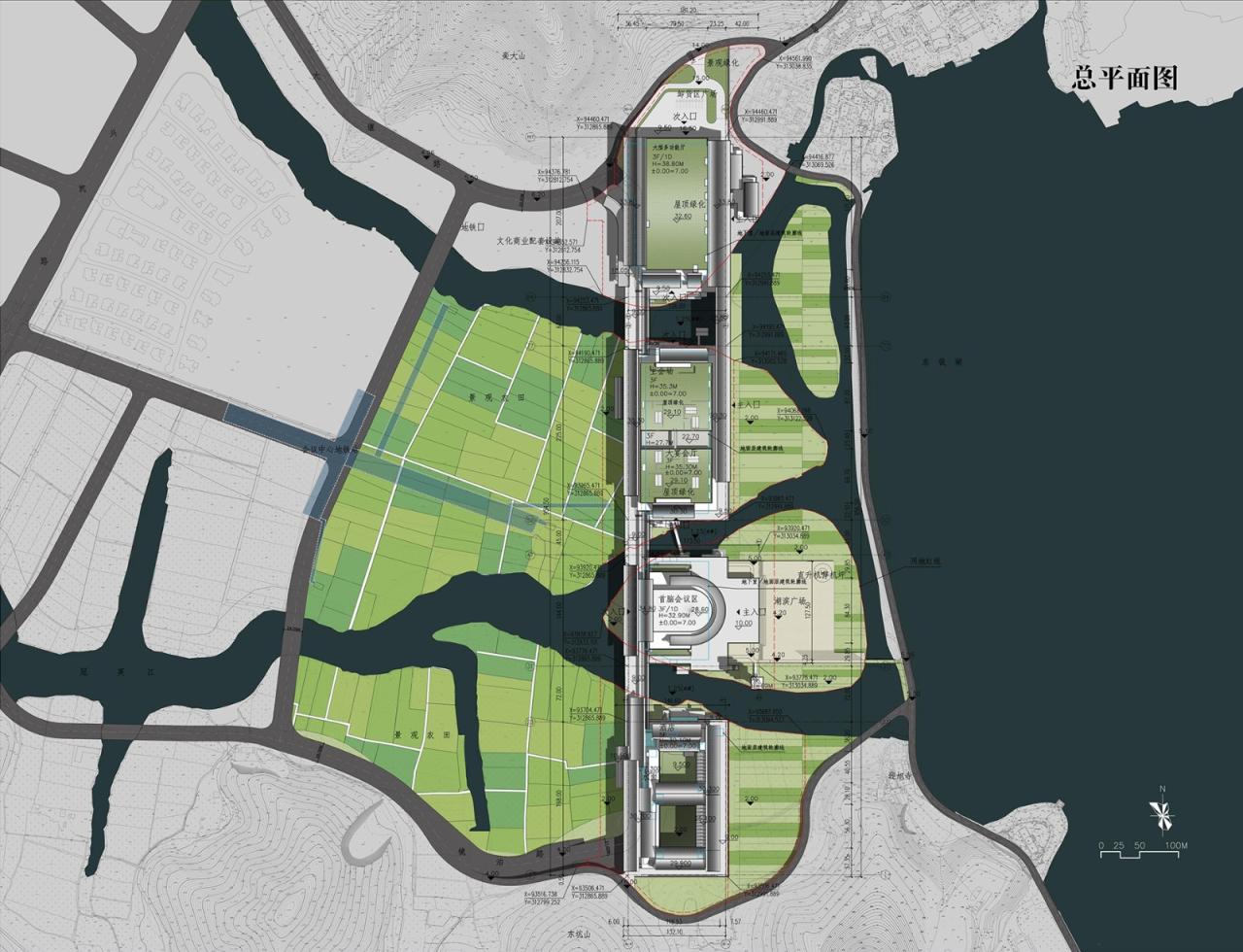 BIM建筑|稻田与廊桥 - 宁波国际会议中心 / 汤桦建筑设计