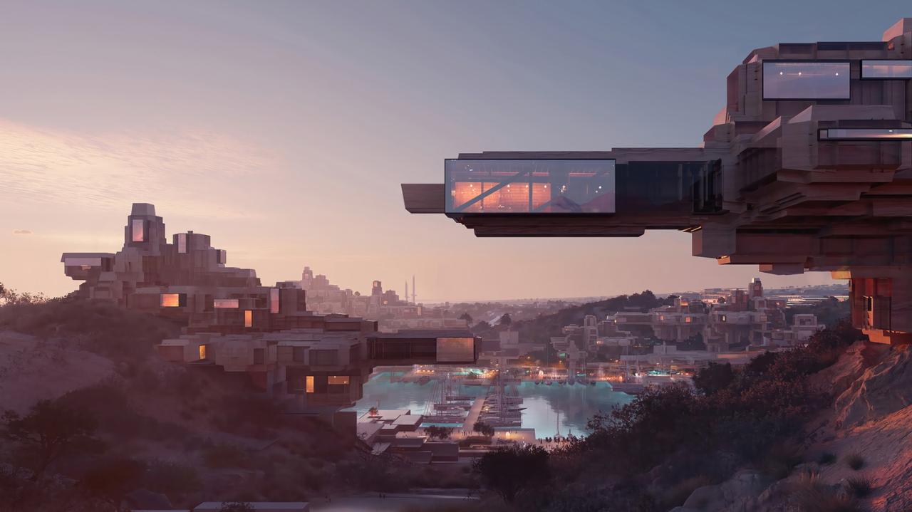 BIM建筑|为NEOM打造又一超现代滨海康乐之城 —— Norlana / 10 Design