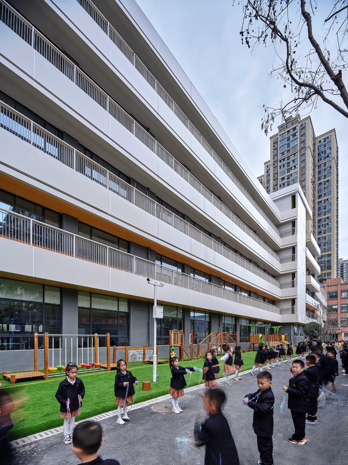 BIM建筑|西安市未央路小学综合楼 / 中国建筑西北设计研究院 屈培青工作室
