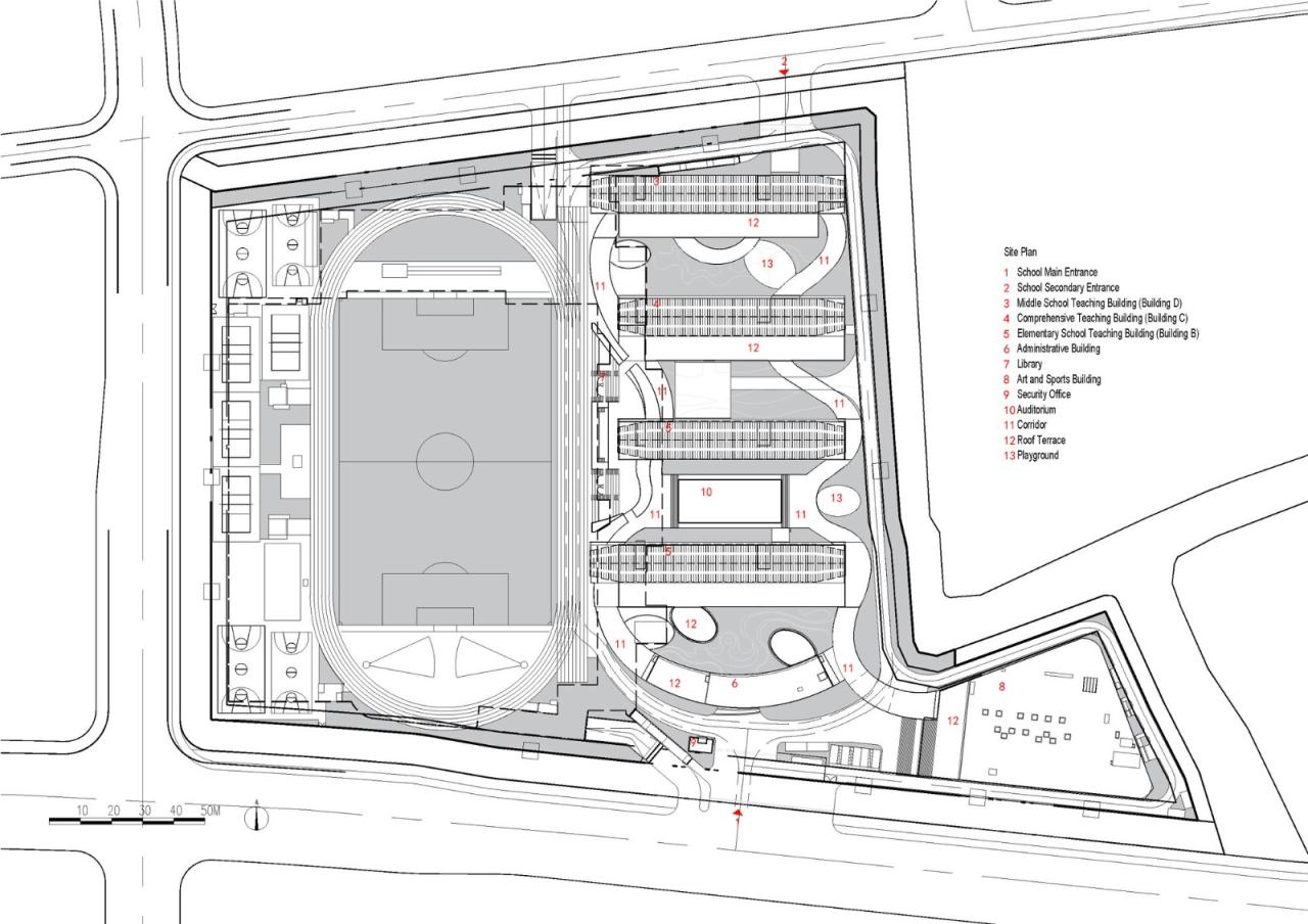 BIM建筑|扬名实验学校 / 米丈建筑