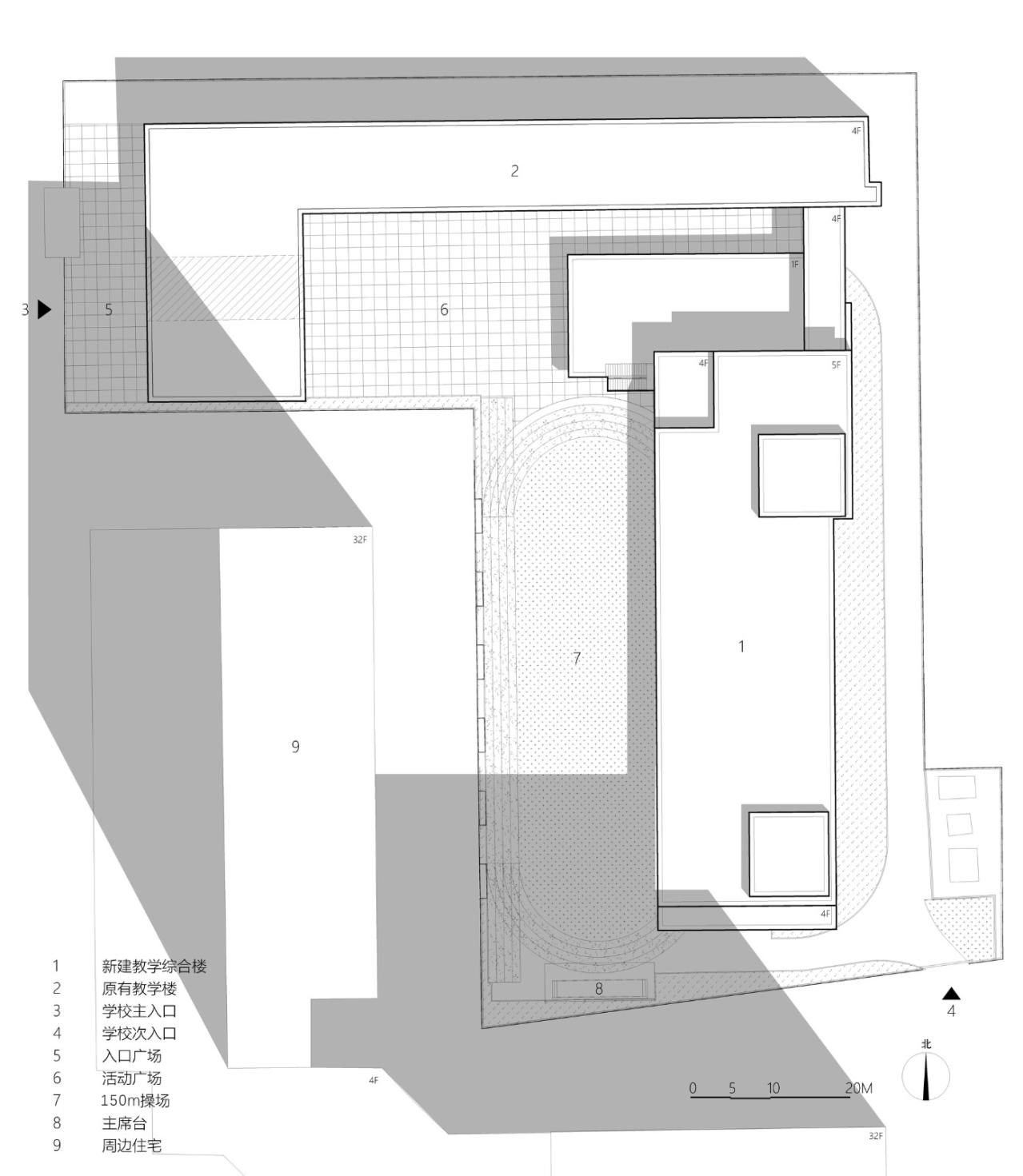 BIM建筑|西安市未央路小学综合楼 / 中国建筑西北设计研究院 屈培青工作室