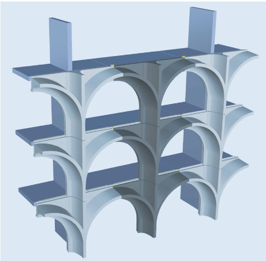 BIM建筑|414 个拱顶，‘蓝色之门’住宅 / PietriArchitectes