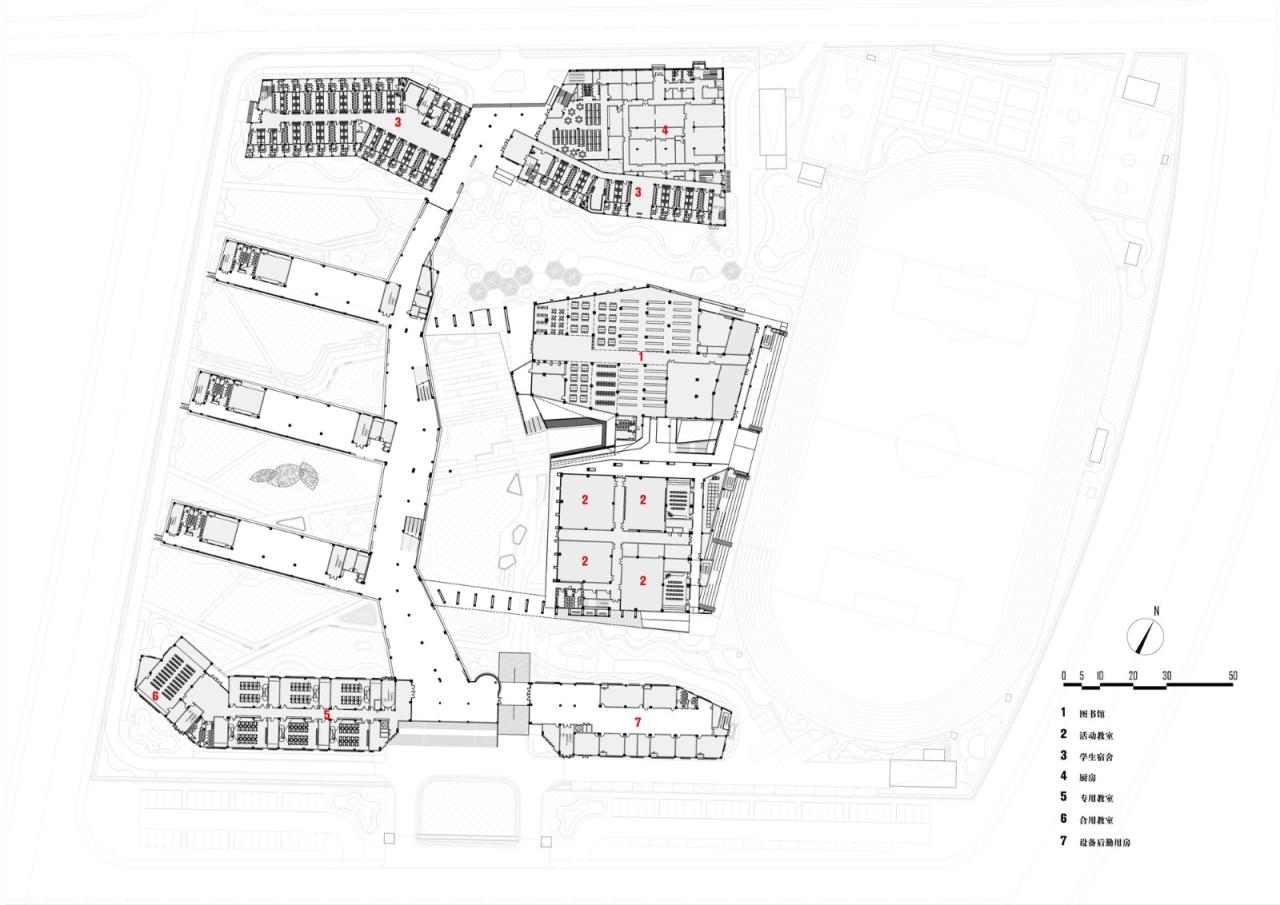 BIM建筑|杭州中泰中学建筑设计 / LZGC量子构城设计事务所+浙江建院建筑规划设计院