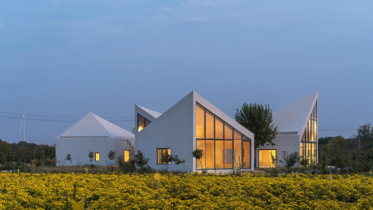 BIM建筑|云台山冰菊花田书馆 / 一树建筑