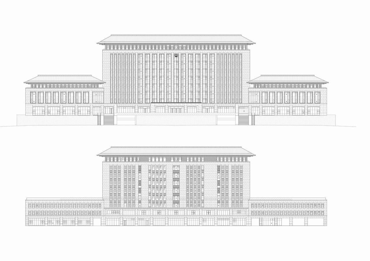 BIM建筑|横琴新区市民服务中心 / 上海华都建筑规划设计