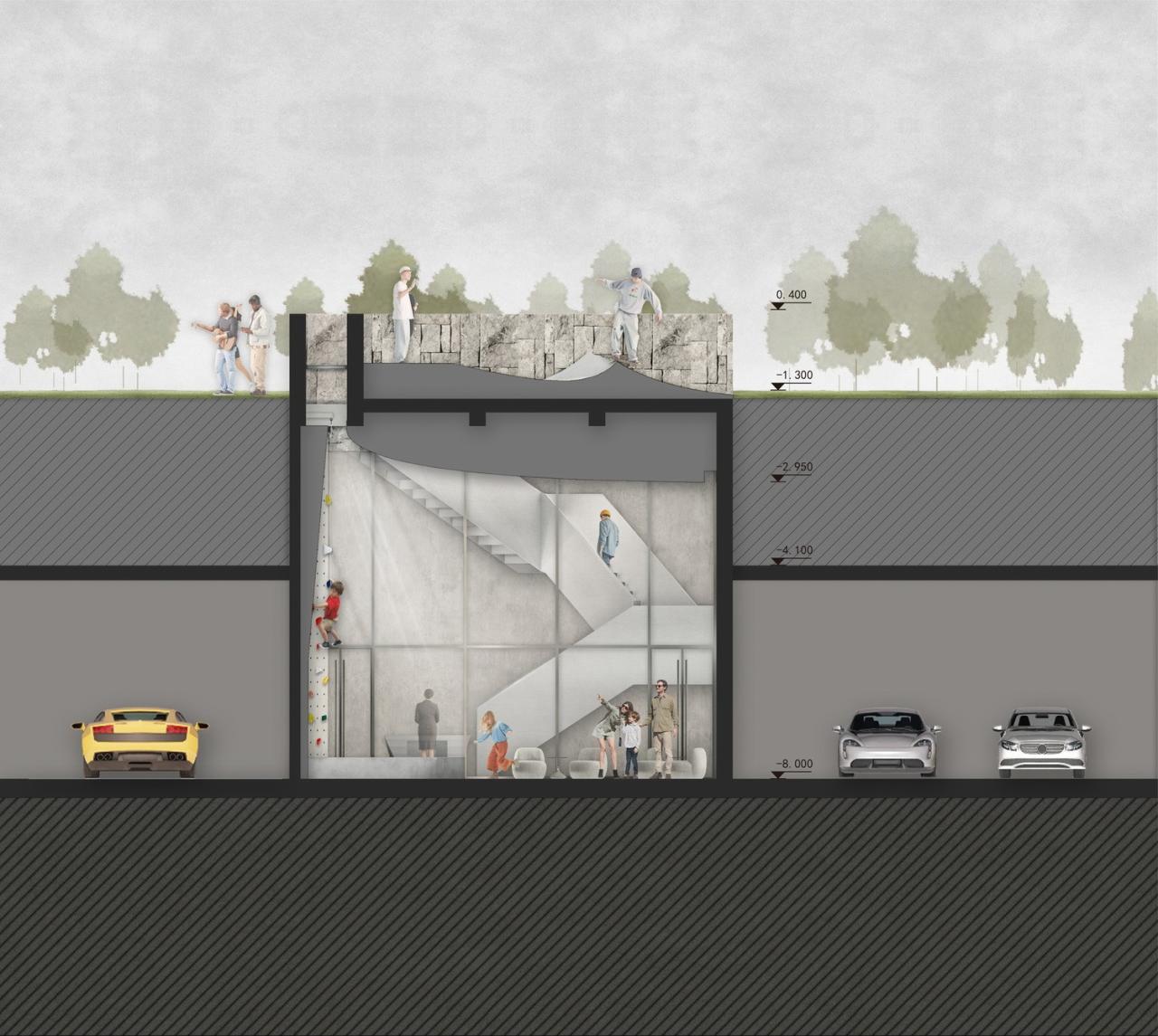 BIM建筑|里向空间-北京缦合艺术中心 / RSAA/庄子玉工作室