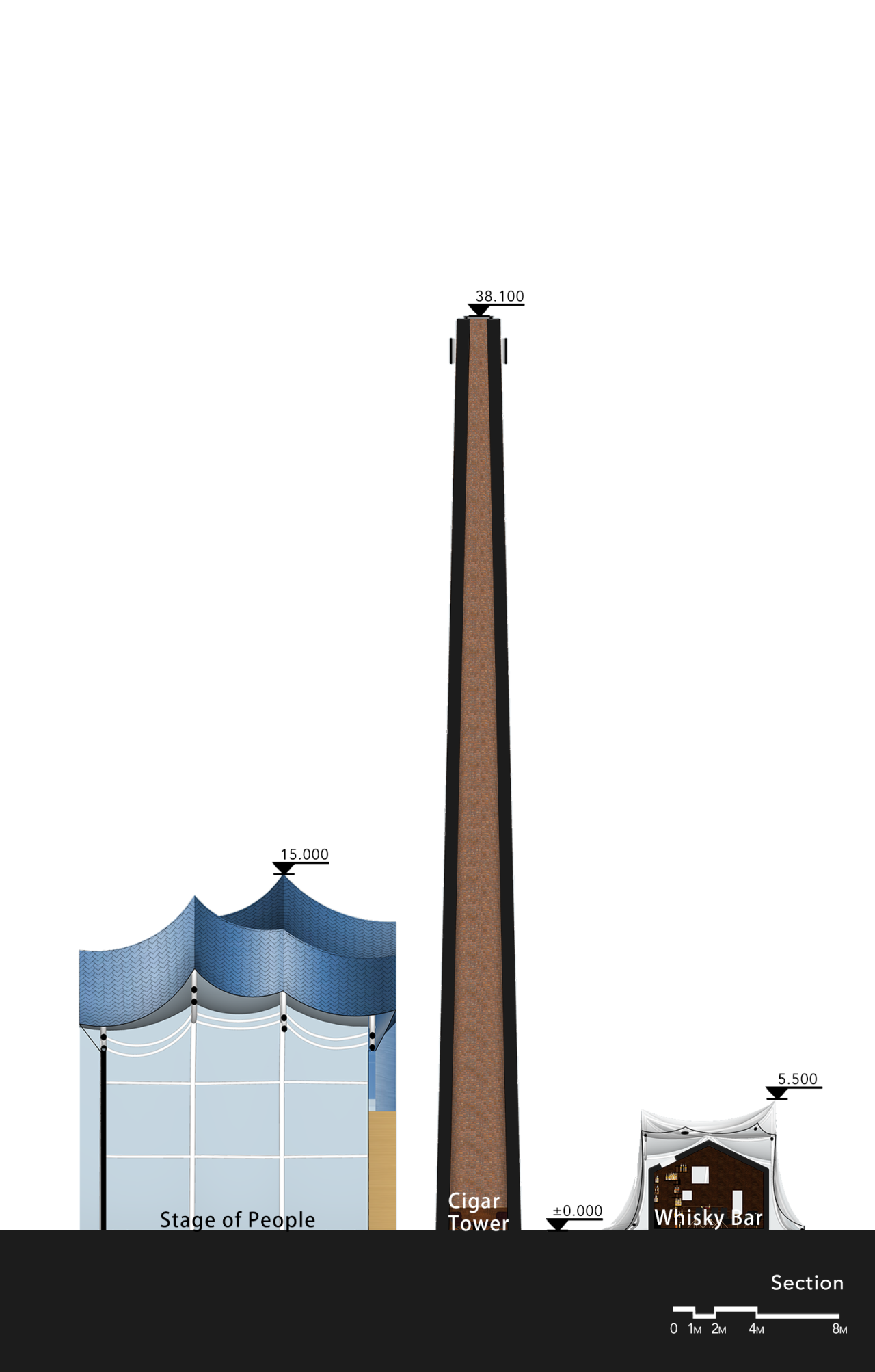 BIM建筑|青丘和白崖：仿佛海浪一般起伏的蓝色山丘下是我们“摇摇摆摆的人间” / Wutopia Lab