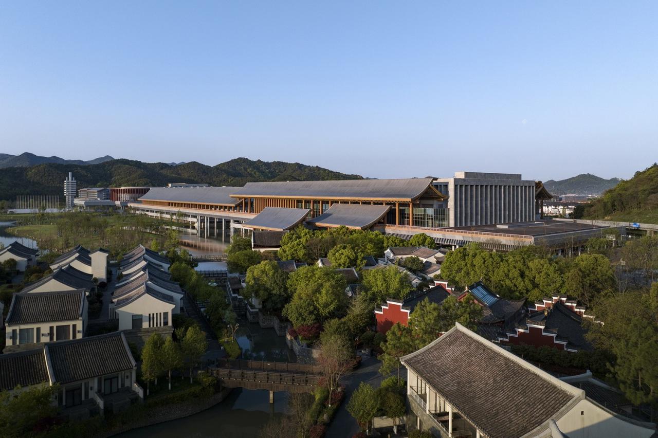 BIM建筑|稻田与廊桥 - 宁波国际会议中心 / 汤桦建筑设计