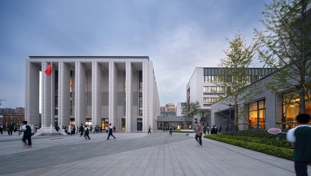 BIM建筑|河南安阳振中学校 / 山东建筑大学建筑城规学院象外营造工作室